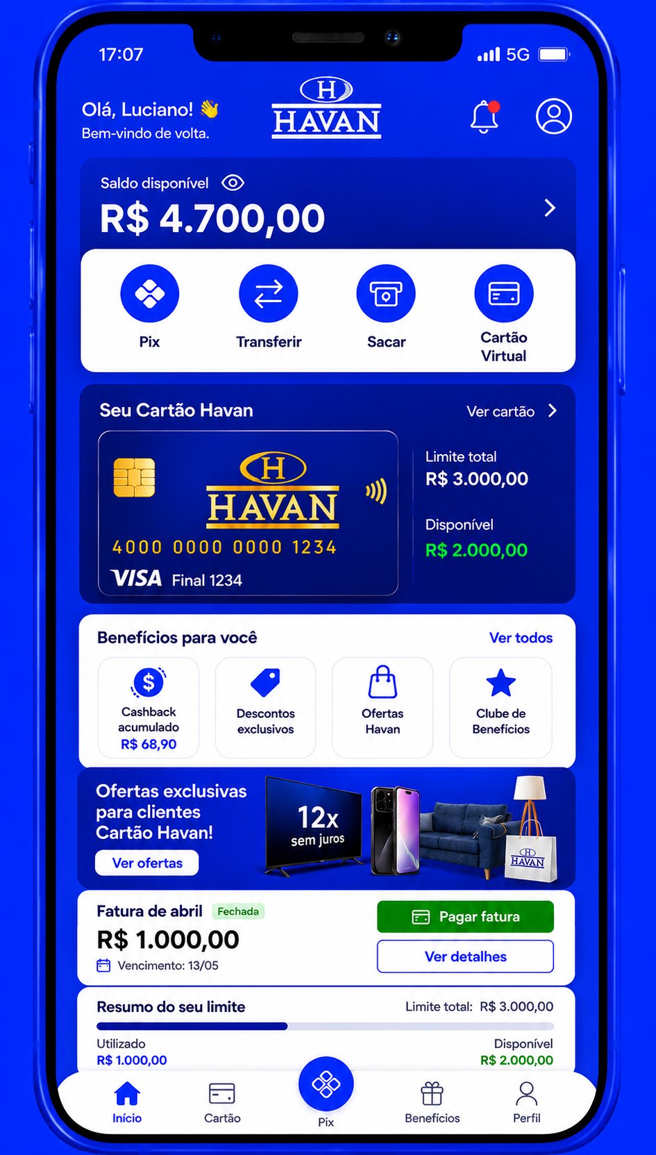 App Cartão Havan